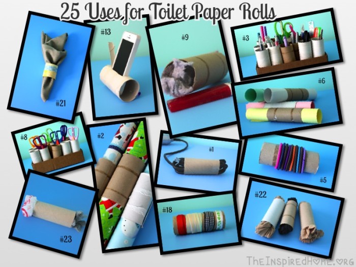 25 Uses for Toilet Paper Rolls • The Inspired Home