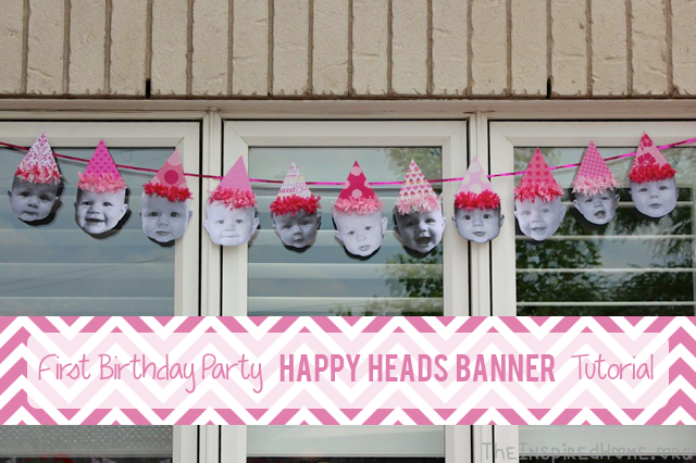 Birthday Party Ideas Happy Heads Birthday Banner The Inspired Home