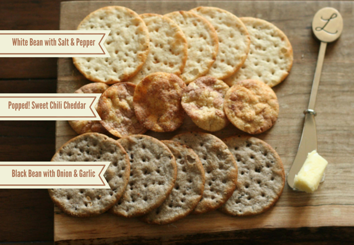 Breton Bean Crackers and Popped! Beans