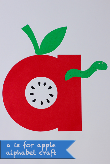 Alphabet Craft A Is For Apple The Inspired Home