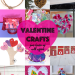 A collection of Valentine's Day Crafts perfect for all ages from toddlers to big kids.