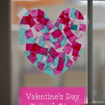 Valentine's Day No-Mess Stained Glass Toddler Craft