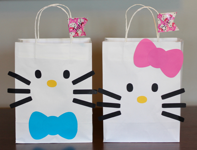 TheInspiredHome.org // Hello Kitty Birthday Party Loot Bags