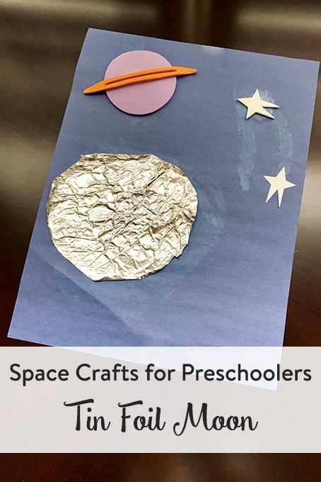TheInspiredHome.org // Space Crafts for Preschoolers & Toddlers: Tin Foil Moon