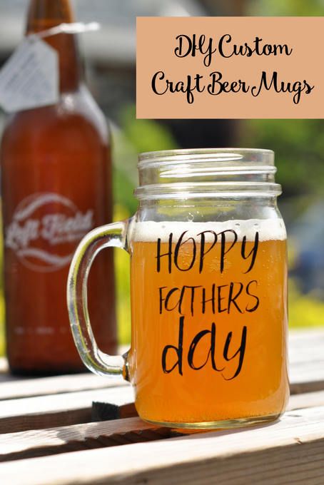 DIY Custom Craft Beer Mugs for Dad • The Inspired Home