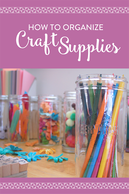 TheInspiredHome.org // How To Organize Craft Supplies